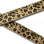 Band 25 mm med mönster av leopard